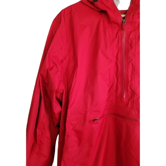 Nike Red Hooded Pullover Half Zip Storm Fit Rain Jacket/Windbreaker Size Large - Picture 3 of 5